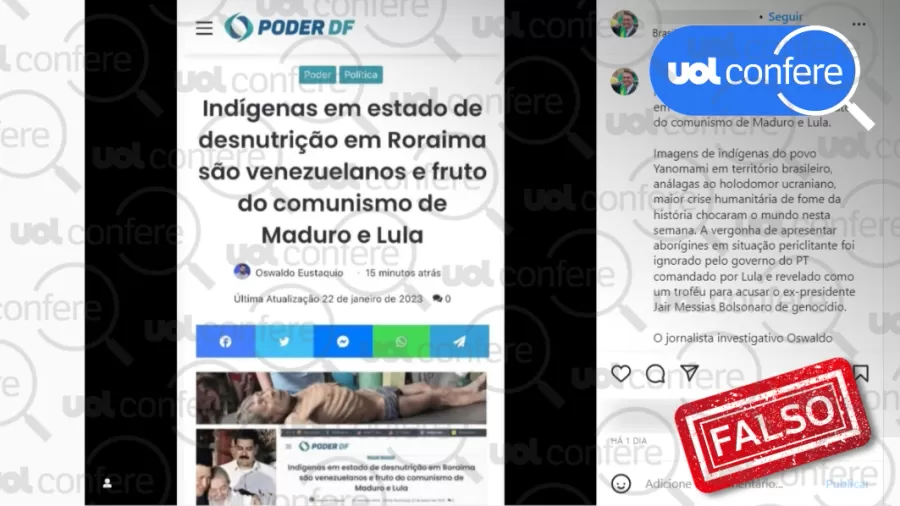 image 15 Deputado bolsonarista propaga fake news sobre yanomamis gravemente desnutridos serem venezuelanos